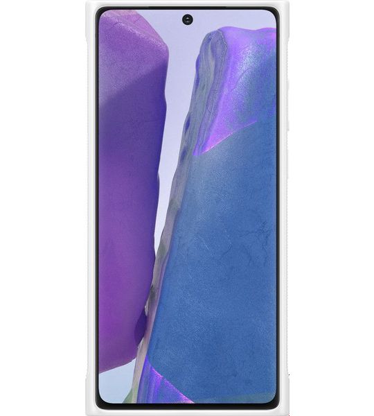 Samsung Galaxy Note 20 Clear Protective Back Cover Witte Rand