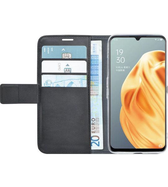 Azuri Wallet OPPO A91 Book Case Zwart