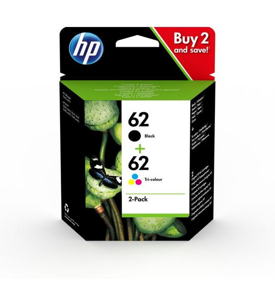 HP 62 Cartridges Combo Pack