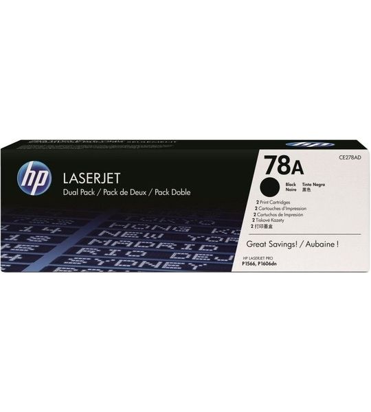 HP 78A Toners Zwart Duo Pack