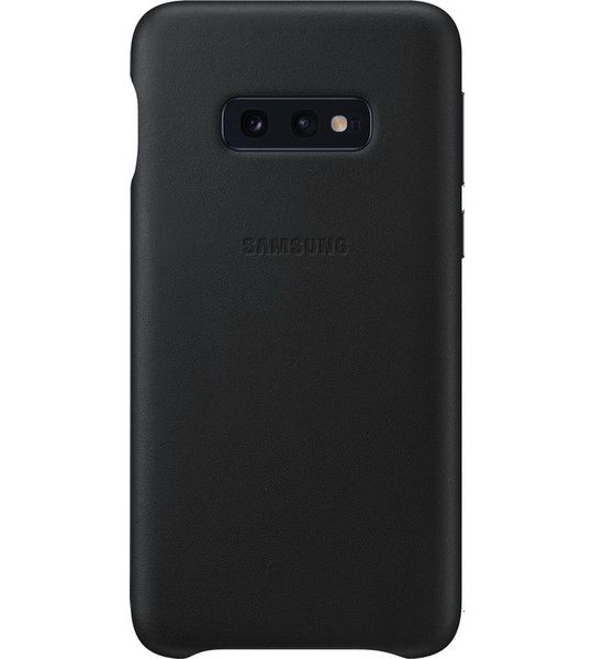 Samsung Galaxy S10e Leather Back Cover Zwart