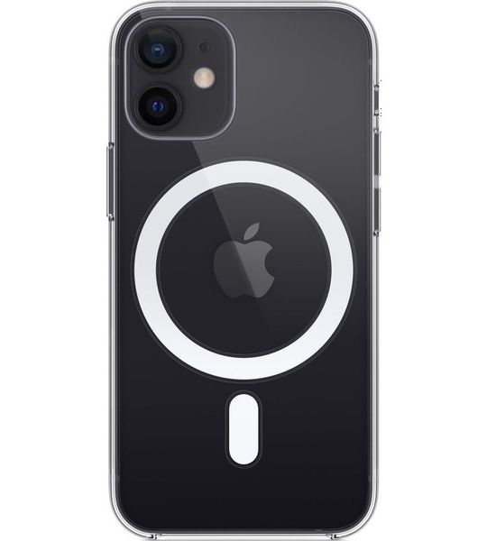 Apple iPhone 12 mini Silicone Back Cover met MagSafe Transparant