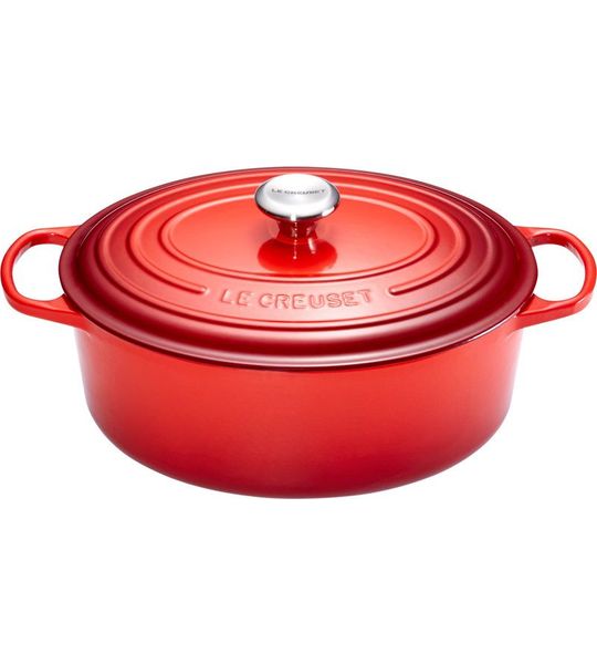 Le Creuset Ovale Stoof-/Braadpan 29 cm Kersenrood