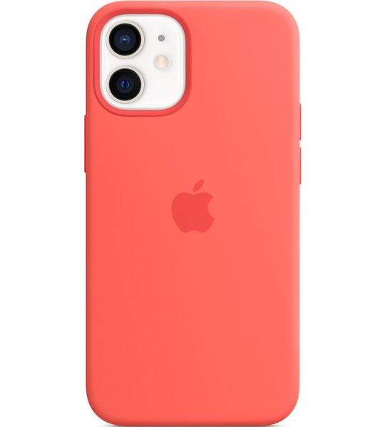Apple iPhone 12 mini Silicone Back Cover met MagSafe Citrusroze