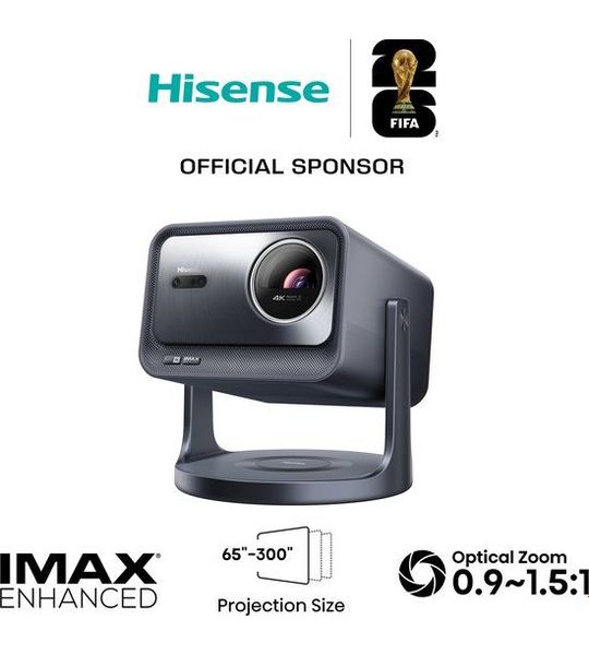 Hisense C2 Pro 4k Smart Mini Projector Beamer Grijs