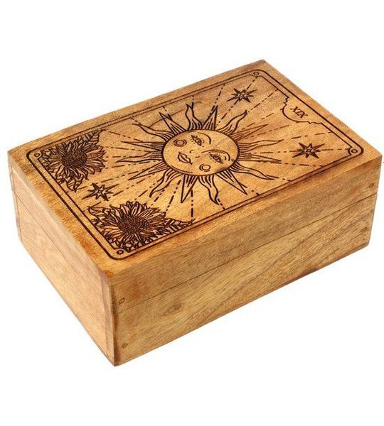 Tarotdoos de Zon Acaciahout