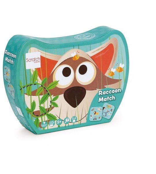 Scratch Kaartspel Raccoon Junior 14 X 10 Cm Karton Blauw