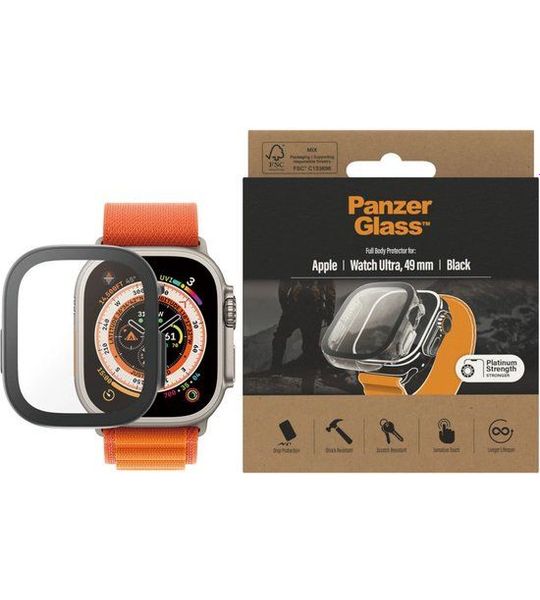 PanzerGlass Full Body Screenprotector Voor Apple Watch Ultra 49 Mm Zwart