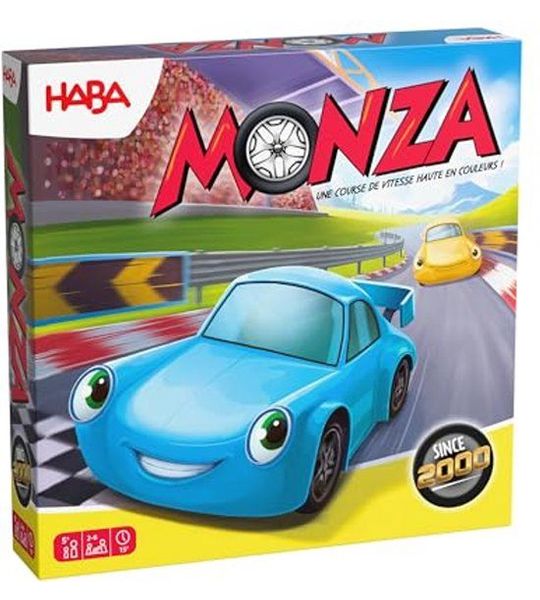 Haba bordspel Monza 2.0 - familiespel raceauto's strategie.
