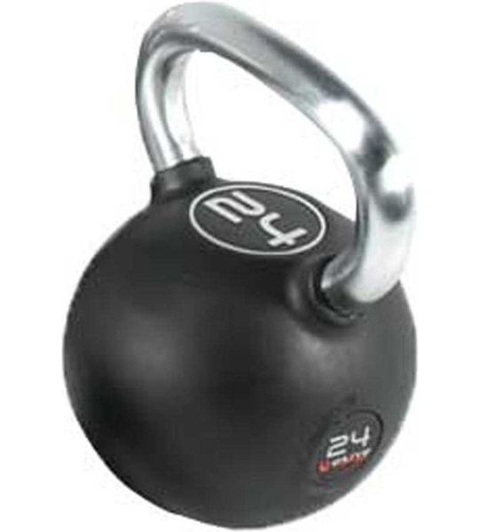 Olive Rubber 24kg Kettlebell Zwart 24 kg
