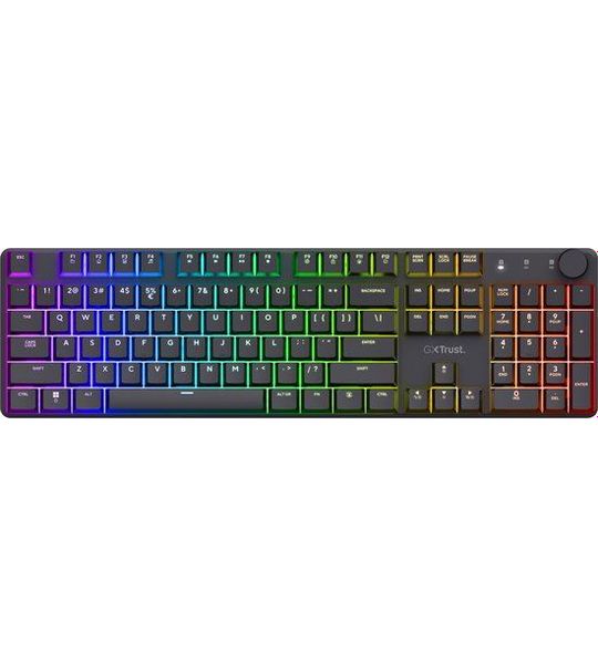 Trust Gxt868 Torix Rgb Qwerty Mechanisch Bedraad En Draadloos Gamingtoetsenbord Zwart