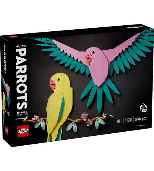 LEGO Art De Faunacollectie Kleurrijke papegaaien - 31211