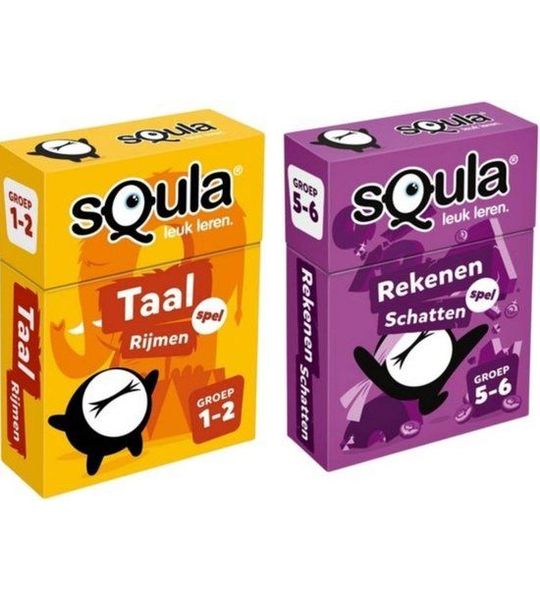 Spellenbundel - Squla - 2 stuks - Groep 1-2 & 5-6 - Taal & Rekenen