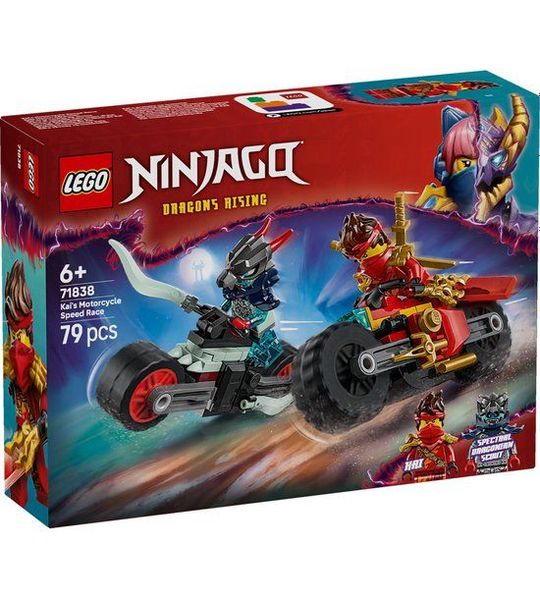LEGO NINJAGO Kai's Motorrace Bouwpakket voor Kinderen - 71838