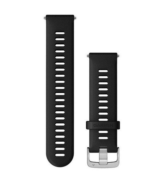 Garmin Siliconen Band 22 Mm Zwart/zilver
