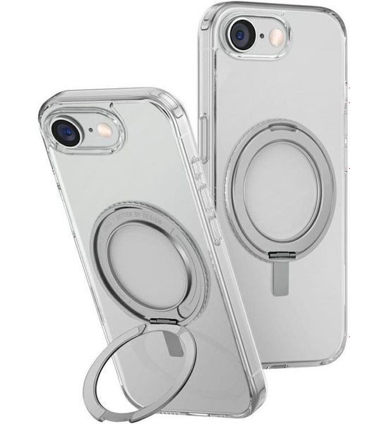 Uniq Case Swivix 360 Stand Telefoonhoesje Voor Apple Iphone 16 E Transparant