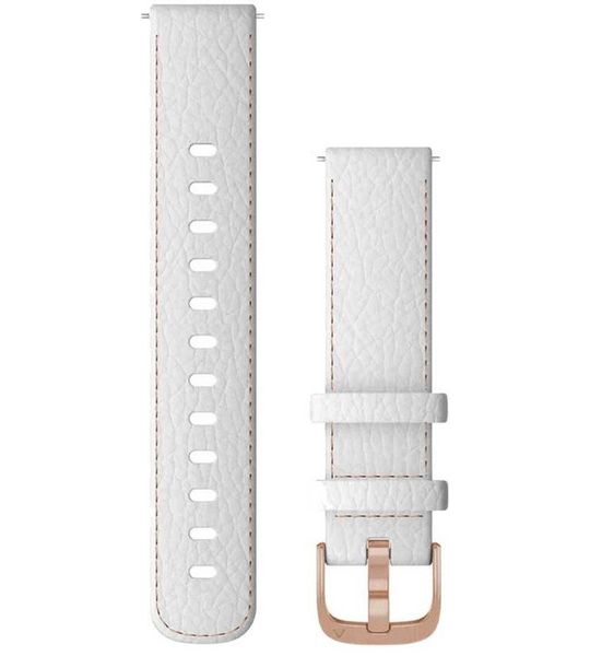 Garmin Leren Polsband 18mm Snelsluiting Zandkleur Met Goudkleurige Gesp Horlogebandje Zandkleur