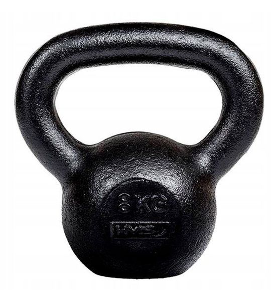 Zwaar Gietijzeren Kettlebell 8kg - Perfect voor Krachttraining