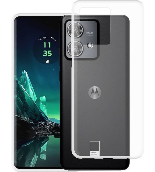 Just in Case Soft Design Motorola Edge 40 Neo Back Cover Transparant