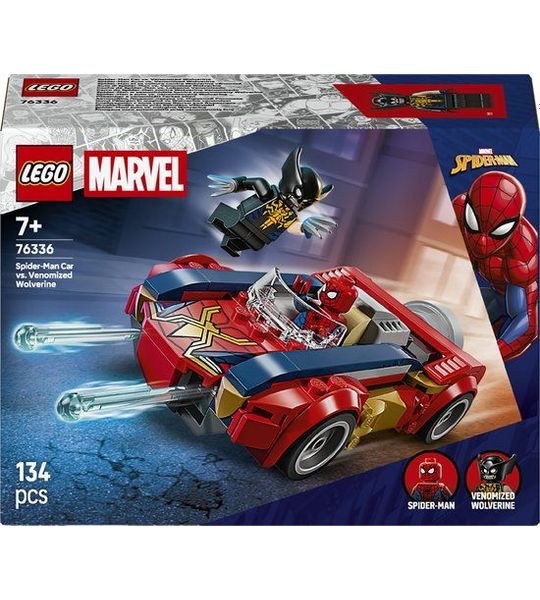 LEGO Marvel Spider-Man Auto vs. Venomized Wolverine Speelgoed - 76336
