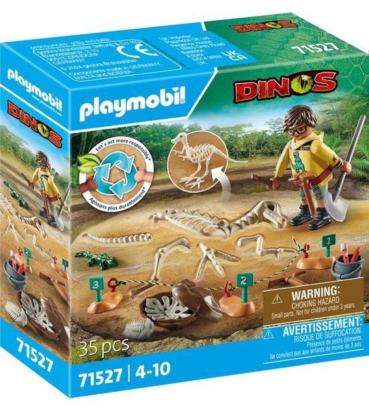 PLAYMOBIL Dinos Opgravingsplaats met dinosaurusskelet - 71527