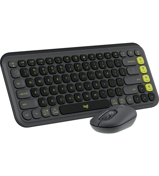 Logitech Pop Icon Combo toetsenbord en muis set Grafiet