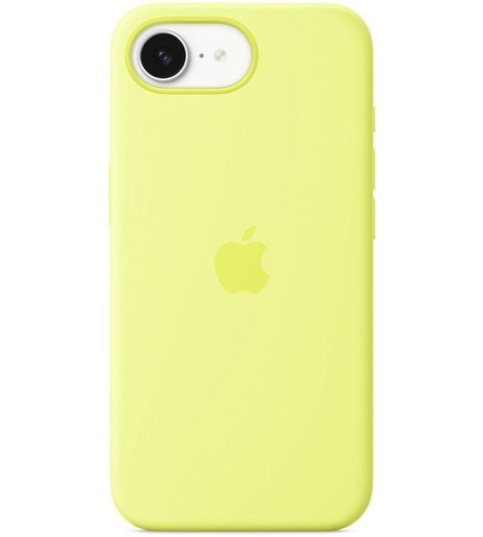 Apple Silicone Cover Voor Apple Iphone 16e Neongeel