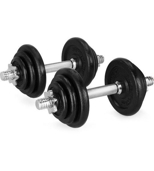 Spokey EGIR Halterset - Zwart / Zilver - 21 kg