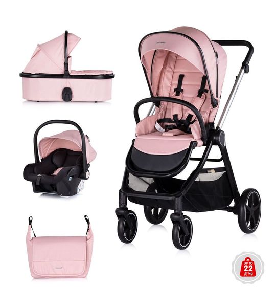 Kinderwagen Chipolino Marbella 3-in-1 Pink Marshmallow