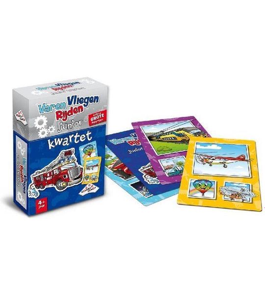 Varen, Vliegen, Rijden Junior Kwartet - Identity Games - Kaartspel