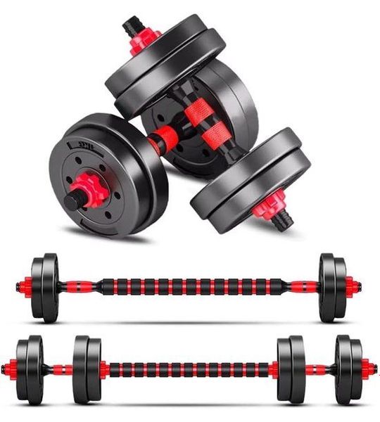 Dumbbells Set - Halterset - Zwart en Rood