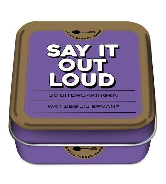 After dinner games - Say it out loud
