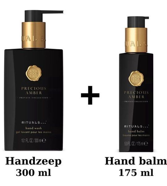 RITUALS Amber Hand Wash Set - Handzeep 300 ml & Hand Balm 175 ml