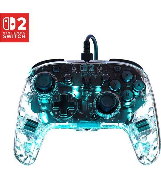 Turtle Beach Afterglow Wired - Clear Controller Nintendo Switch 2 Switch Oled Doorzichtig
