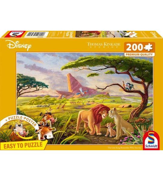 Disney, Lion King, 200 stukjes - Puzzel