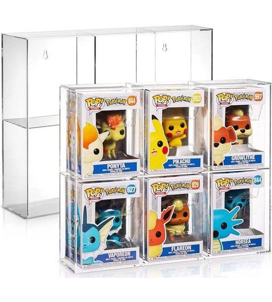 Acrylic Display Case for 6 Funko Pops