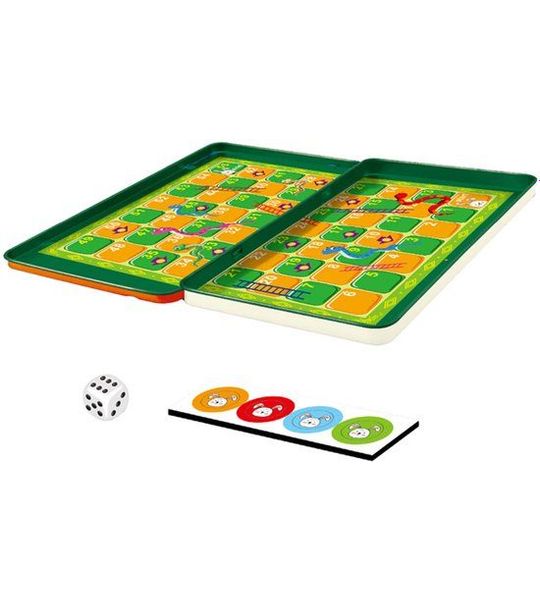 Slangen- en Ladderspel Magnetisch in Blik