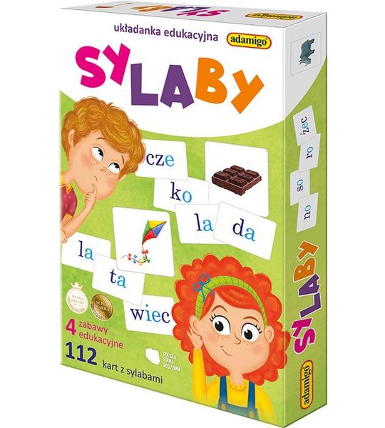 Sylaby układanka edukacyjna