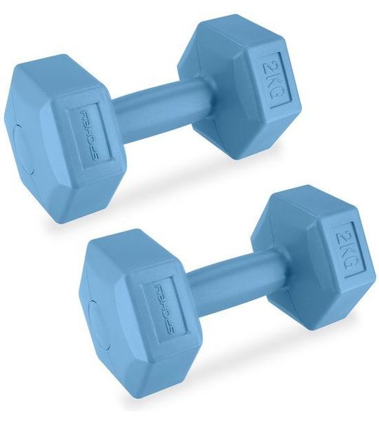 Spokey MONSTER Dumbbells - Blauw - 2x 2 kg