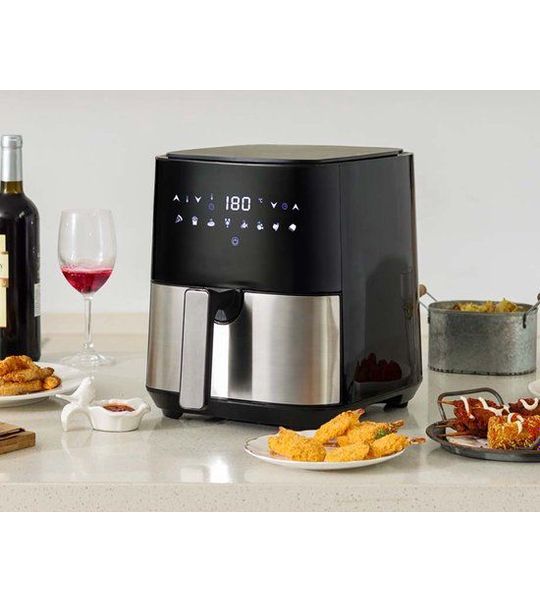 Swiss Pro+ 5 Liter intelligente Air Fryer Digitaal- airfryer- zwart