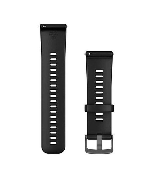 Garmin Zwarte Siliconen Band Venu X1 24 Mm Horlogebandje Zwart
