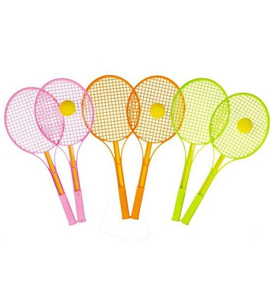 Duckiez Tennisset Color Met bal Net - 72 stuks (Bulk Deal)