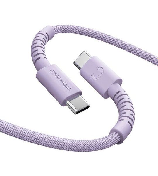 Fresh 'n Rebel Flexwave Silicone Braided 100w Usb-c Kabel 2 M Dreamy Lilac