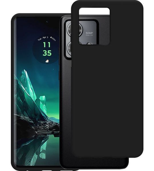 Just in Case Soft Design Motorola Edge 40 Neo Back Cover Zwart