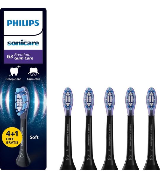 Philips Sonicare Premium Gum Care HX9055/88 Zwart (5 stuks)