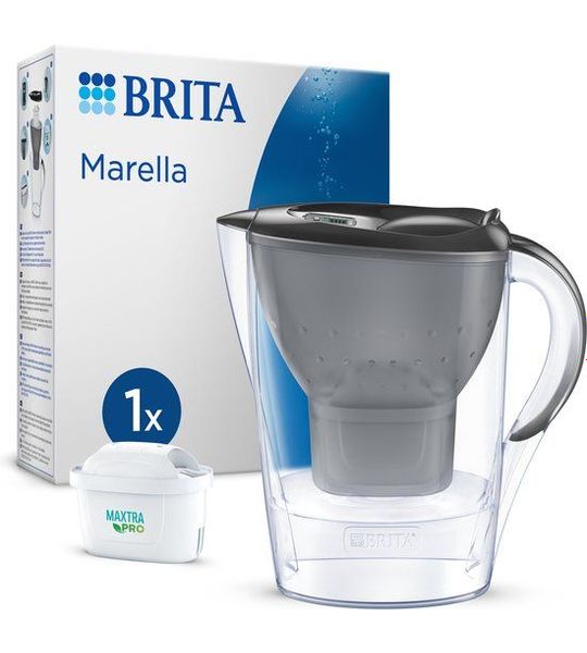 Brita Waterfilterkan Marella Grafiet + 1 Maxtra Filterpatroon
