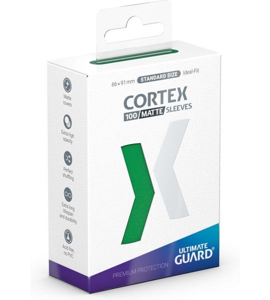 Ultimate Guard Cortex Sleeves Standard Size Matte Green (100)