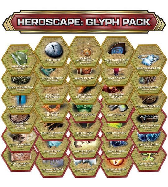 Heroscape Glyph Pack - Uitbreiding Miniaturenspel - Engels