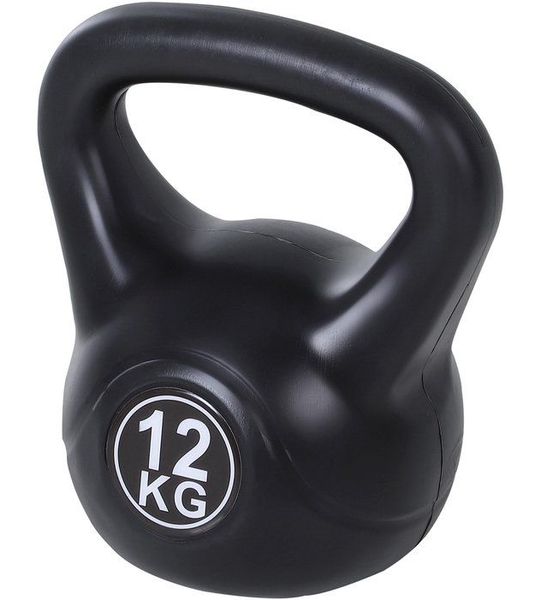 HOMCOM-Kettlebell-Kunststoff, Sand-27L x 21B x 31H cm-Schwarz