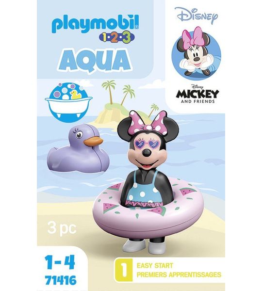 PLAYMOBIL® 1.2.3 & Disney: Minnie's uitstapje naar het strand - P-71416